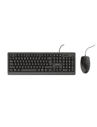 Trust Primo tastaturi Mouse inclus USB QWERTY Engleză SUA Negru