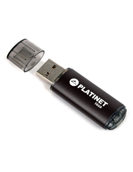 Platinet PMFE16B memorii flash USB 16 Giga Bites USB Tip-A 2.0 Negru