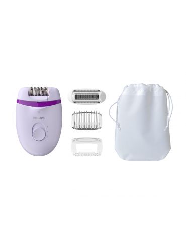 Philips Satinelle Essential Epilator compact cu fir cu Opti-light pentru picioare - Tik.ro