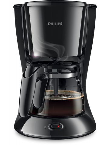 Philips Daily Collection Cafetieră neagră cu vas de sticlă - Tik.ro