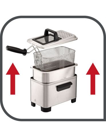 Tefal Easy Pro Premium FR3380 Singur 3 L De sine-stătător 2200 W Din oţel inoxidabil