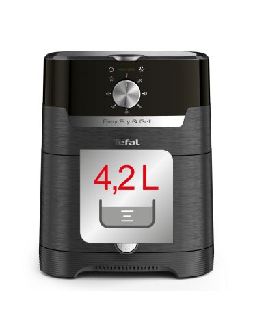Tefal Easy Fry & Grill EY501815 friteuză Singur 4,2 L De sine-stătător 1550 W Friteuză cu aer cald Negru