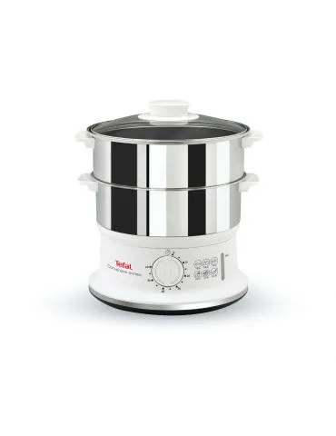Tefal VC145 aparate de gătit cu abur 2 coș(uri) De sine stătător 900 W Alb, Din oţel inoxidabil - Tik.ro