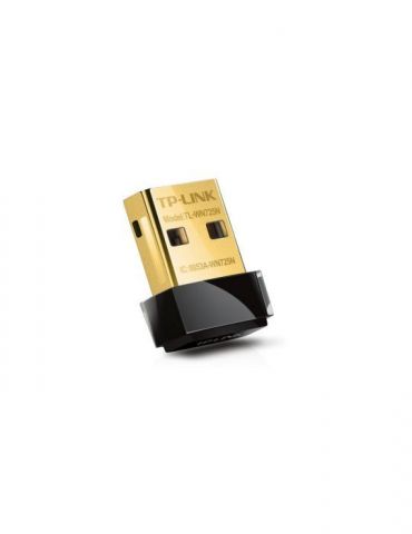 Adaptor retea tp-link wireless  nano de la 1 port usb2.0 la 1 antena interna  150mbps 2.4ghztl-wn725n (include tv 0.18lei) Tp-li - Tik.ro
