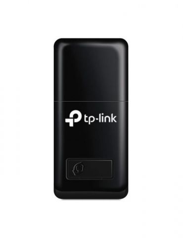 Adaptor retea tp-link wireless  mini de la 1 port usb2.0 la 1 antena interna  300mbps 2.4ghz tl-wn823n (include tv 0.18lei) / 45 - Tik.ro