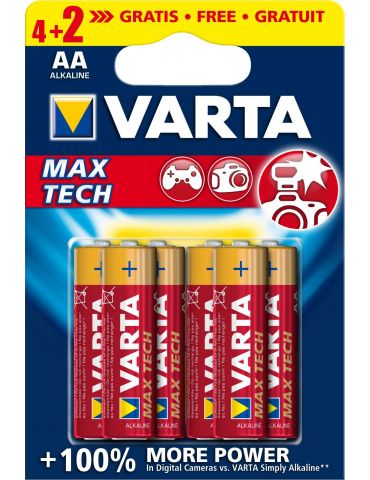 Varta Max Tech AA06 4+2pcs Baterie de unică folosință Alcalină - Tik.ro