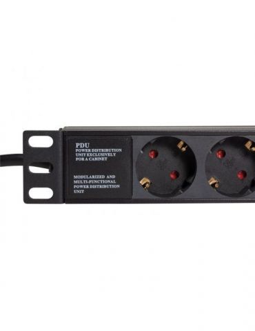 Pdu logilink 1u pt. rack 19 inch 9 prize schuko intrare schuko max 16 a 2 m pdu9c03 (include tv 0.8lei) Logilink - 1