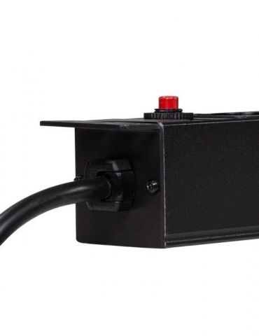 Pdu logilink 1u pt. rack 19 inch 8 prize schuko intrare schuko max 16 a on/off protectie la supratensiune 2 x usb 2.1a 2 m pdu8c
