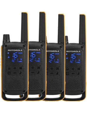 Motorola Talkabout T82 Extreme Quad Pack stații de emisie-recepție 16 canale Negru, Portocală - Tik.ro