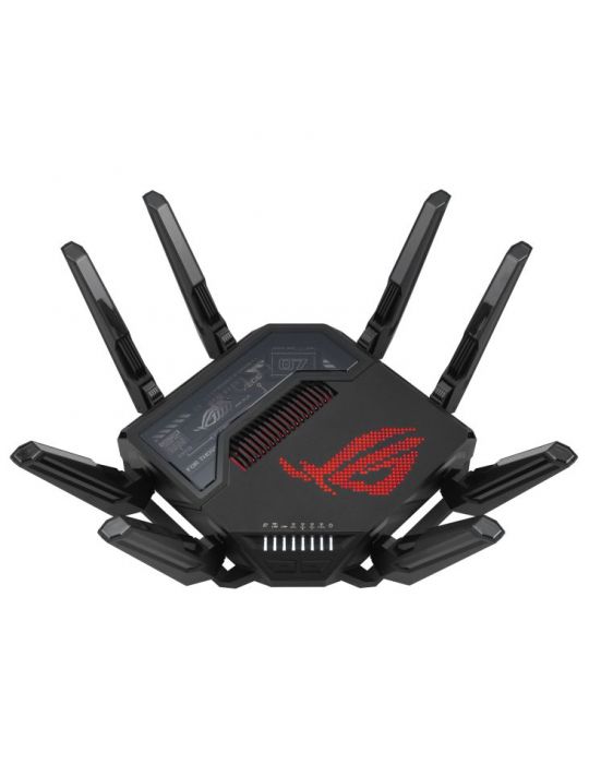 ASUS ROG Rapture GT-BE98 router wireless 10 Gigabit Ethernet Quad-band (2.4 GHz   5 GHz-1   5 GHz-2   6 GHz) Negru