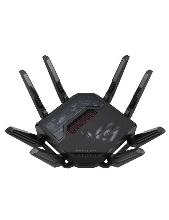 ASUS ROG Rapture GT-BE98 router wireless 10 Gigabit Ethernet Quad-band (2.4 GHz   5 GHz-1   5 GHz-2   6 GHz) Negru