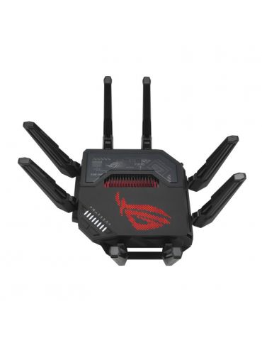 ASUS ROG Rapture GT-BE98 router wireless 10 Gigabit Ethernet Quad-band (2.4 GHz   5 GHz-1   5 GHz-2   6 GHz) Negru