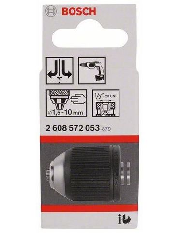 Bosch 2 608 572 053 mandrină Mandrină fără cheie 1 2"-20