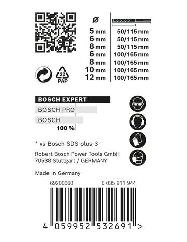Bosch Expert 2 608 900 195 accesorii pentru burghie Set burghie 7 buc.