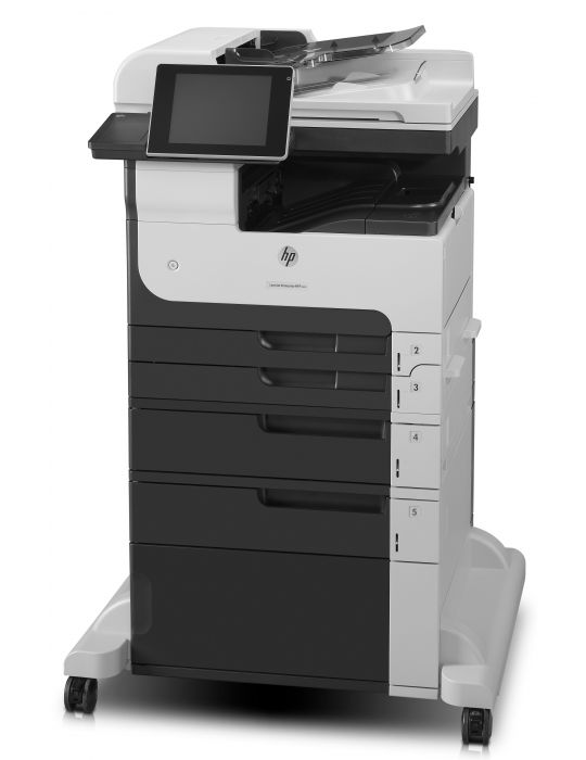 HP LaserJet Enterprise MFP M725f, Alb-negru, Imprimanta pentru Afaceri, Imprimare,copiere,scanare,fax, ADF de 100 de coli