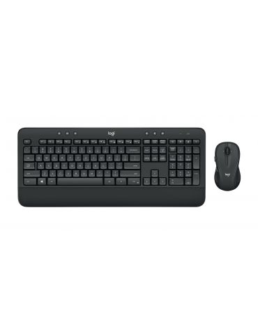 Logitech MK545 ADVANCED Wireless Keyboard and Mouse Combo tastaturi Mouse inclus RF fără fir Franţuzesc Negru - Tik.ro