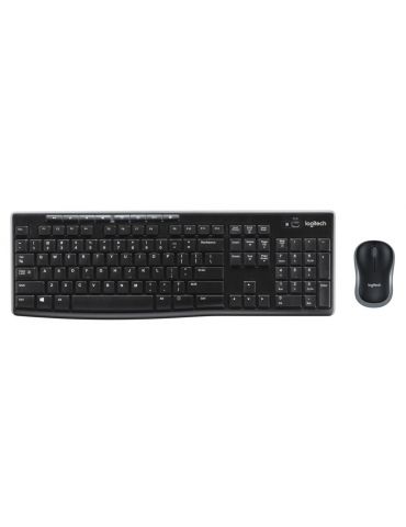 Logitech Wireless Combo MK270 tastaturi Mouse inclus RF fără fir QWERTY Nordic Negru