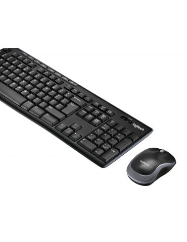Logitech Wireless Combo MK270 tastaturi Mouse inclus RF fără fir QWERTY Nordic Negru