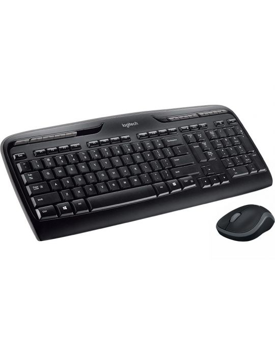 Logitech Wireless Combo MK330 tastaturi Mouse inclus USB QWERTY Englez Negru