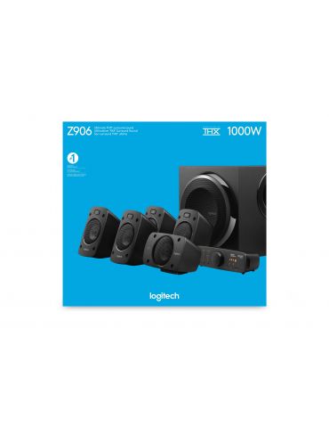 Logitech Z906 seturi de difuzoare 500 W Universală Negru 5.1 canale 67 W