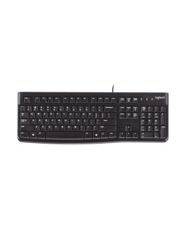 Logitech K120 Corded Keyboard tastaturi Mouse inclus USB AZERTY Franţuzesc Negru - Tik.ro