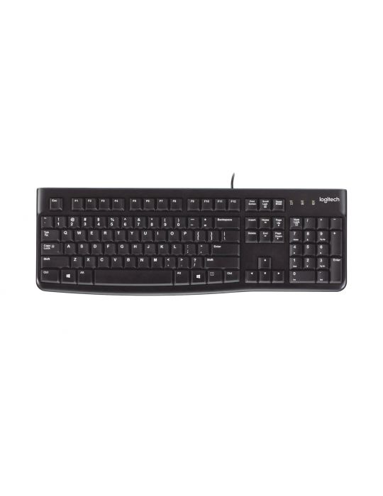 Logitech K120 Corded Keyboard tastaturi Mouse inclus USB AZERTY Franţuzesc Negru