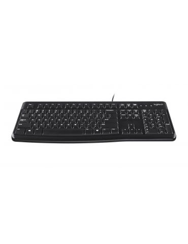 Logitech K120 Corded Keyboard tastaturi Mouse inclus USB AZERTY Franţuzesc Negru