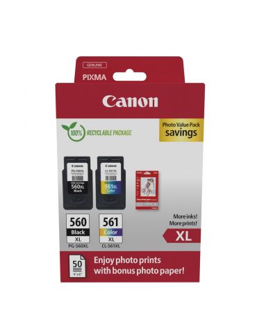 Canon 3712C008 cartușe cu cerneală 2 buc. Original Productivitate Înaltă (XL) Negru, Cyan, Magenta, Galben - Tik.ro