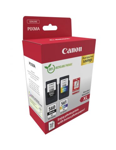 Canon 3712C008 cartușe cu cerneală 2 buc. Original Productivitate Înaltă (XL) Negru, Cyan, Magenta, Galben