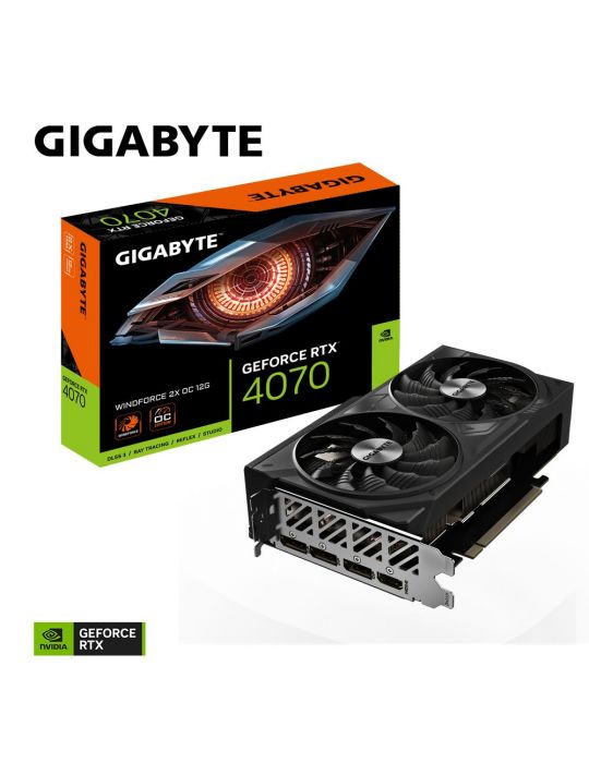 Gigabyte GeForce RTX 4070 WINDFORCE 2X OC 12G NVIDIA GeForce RTX 4070 Ti 12 Giga Bites GDDR6X