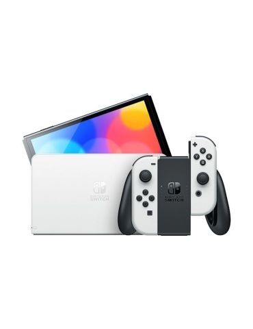 Nintendo Switch OLED consolă portabilă de jocuri 17,8 cm (7") 64 Giga Bites Ecran tactil Wi-Fi Alb