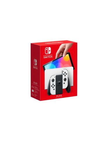 Nintendo Switch OLED consolă portabilă de jocuri 17,8 cm (7") 64 Giga Bites Ecran tactil Wi-Fi Alb