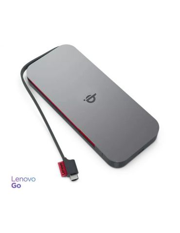 Lenovo GO Polimer Litiu (LiPo) 10000 mAh Încărcare fără fir Gri - Tik.ro