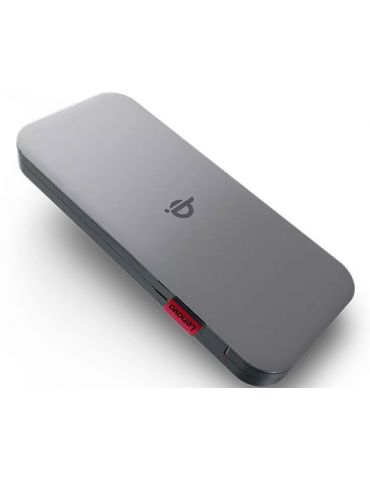Lenovo GO Polimer Litiu (LiPo) 10000 mAh Încărcare fără fir Gri