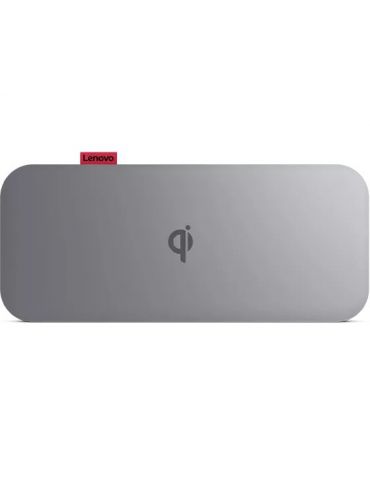 Lenovo GO Polimer Litiu (LiPo) 10000 mAh Încărcare fără fir Gri