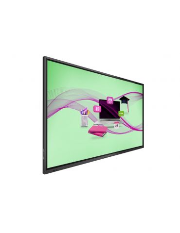 Philips 75BDL4052E 02 Afișaj Semne Panou informare digital de perete 190,5 cm (75") LCD Wi-Fi 410 cd m² 4K Ultra HD Negru Ecran