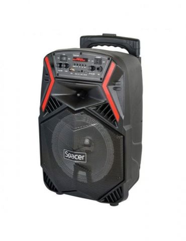Boxa spacer portabila bluetooth cougar tip troler rms:  35w 8 woofer acumulator 3.7v1800 mah input : aux audio radio fm guitar u