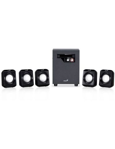 Boxe genius 5.1 rms:  26w (5 x 2.3w + 1 x 14.5w) black sw-5.1 1020 ii 31730014400 (include tv 3.5lei) Genius - 1