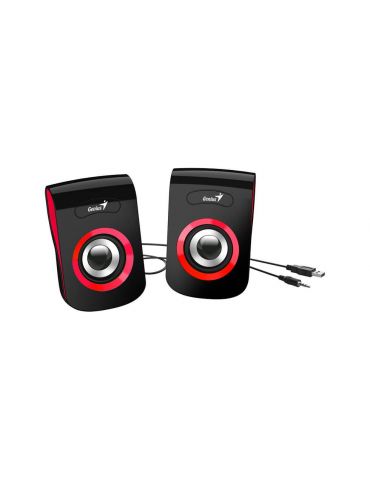 Boxe genius 2.0 rms:  6w (2 x 3w) usb power red sp-q180 31730026401 (include tv 0.8lei) Genius - 1