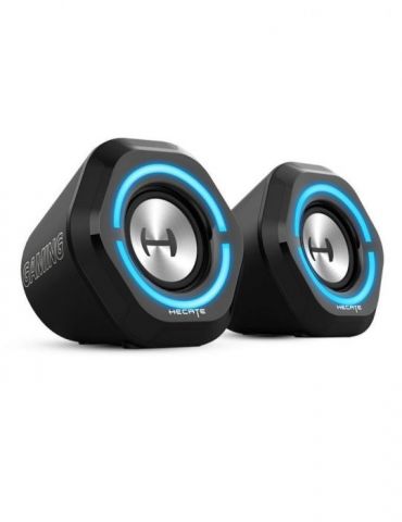 Boxe edifier gaming 2.0 rms:   5w (2 x 2.5w) bass 2.5 control volum bt/usb/aux sound mode: music/game/movie 12 x led rgb frecv. 