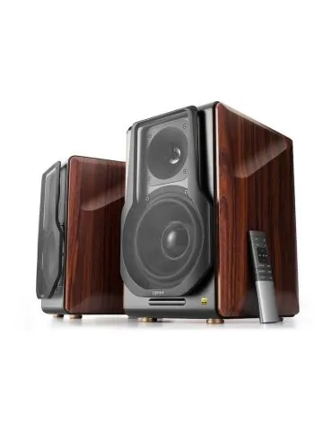 Boxe edifier 2.0 rms: 256w (2 x 8w 1 x 120w 1 x 120w) bluetooth telecomanda wireless volum bass treble optical coaxial brown usb - Tik.ro