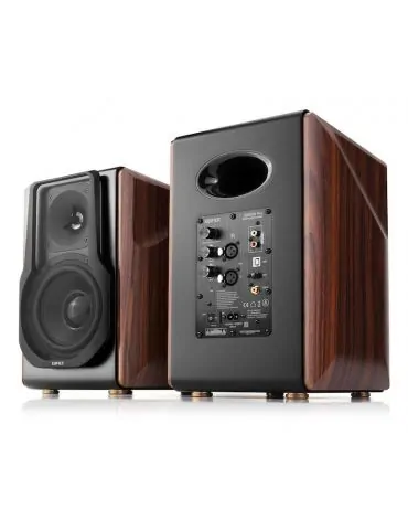 Boxe edifier 2.0 rms: 256w (2 x 8w 1 x 120w 1 x 120w) bluetooth telecomanda wireless volum bass treble optical coaxial brown usb