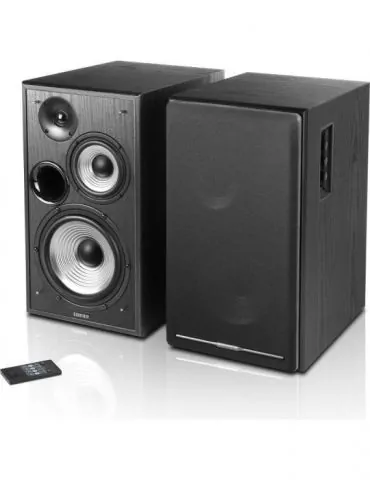 Boxe edifier 2.0 rms: 136w (2 x 14w 2 x 14w 2 x 40w) bluetooth telecomanda wireless 4.1 volum bass treble blackr2750db (include  - Tik.ro