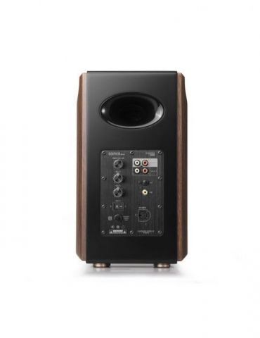 Boxe edifier 2.0 rms: 130w (2 x 15w 1 x 50w 1 x 50w) bluetooth telecomanda wireless volum bass treble optical coaxial brown s200