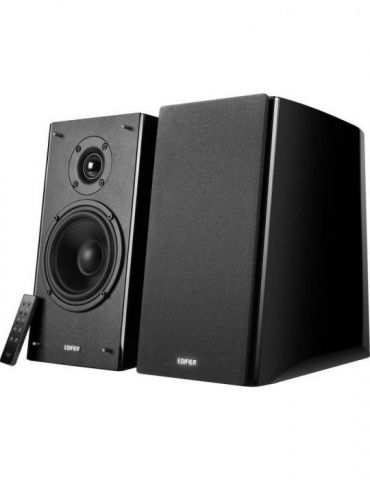 Boxe edifier 2.0 rms: 120w (2 x 24w 2 x 36w) bluetooth telecomanda wireless volum bass treble black r2000db (include tv 10lei) E - Tik.ro