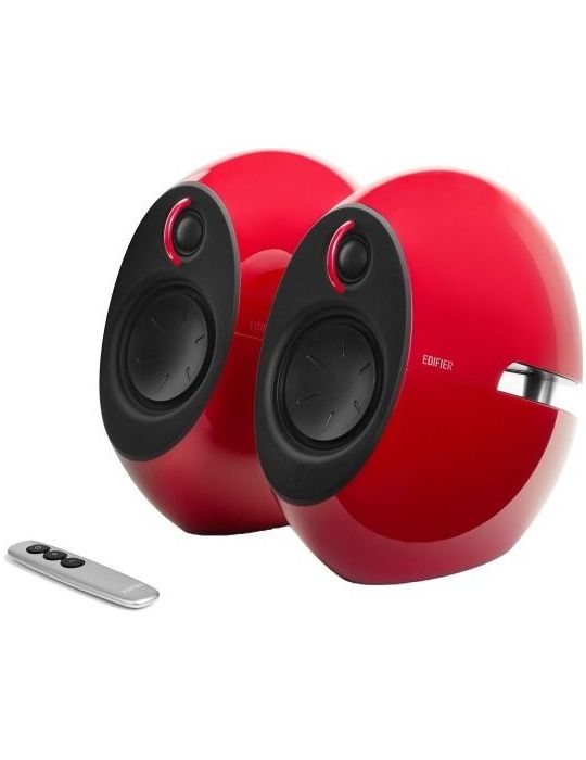 Boxe edifier 2.0 rms:  74w (2 x 15w 2 x 22w) bluetooth telecomanda wireless optic aux red luna eclipse e25hd (include tv 10lei) 