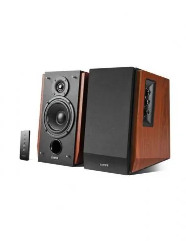 Boxe edifier 2.0 rms:  66w (2 x 15w 2 x 18w) bluetooth telecomanda wireless volum bass treble  dual rca brown r1700bt-br (includ - Tik.ro