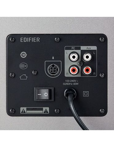 Boxe edifier 2.0 rms:  60w (2 x 13w 2 x 17w) telecomanda wireless volum bass treble dual rca brown r1600tiii   (include tv 10lei