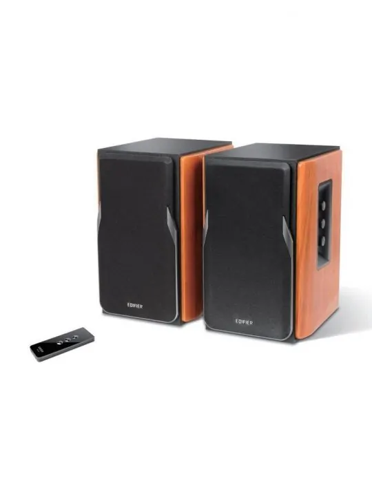 Boxe edifier 2.0 rms:  42w (2 x 21w) telecomanda wireless volum bass treble brown r1380t-br  (include tv 10lei) Edifier - 1