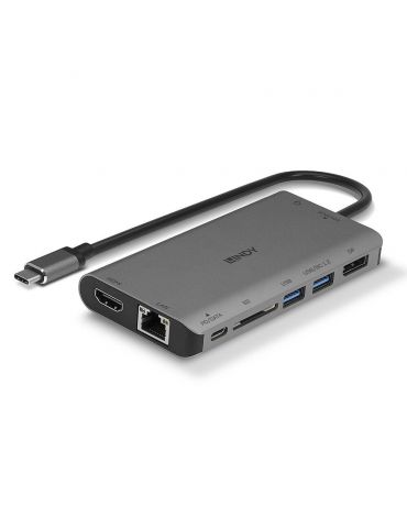 Lindy 43323 stații de andocare și replicatoare de porturi pentru calculatoare portabile Prin cablu USB 3.2 Gen 1 (3.1 Gen 1)